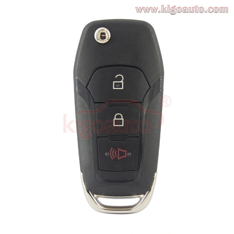 FCC N5F-A08TAA flip key shell 3 button for Ford Explorer Ford F-150 2016 2017 PN 164-R8130