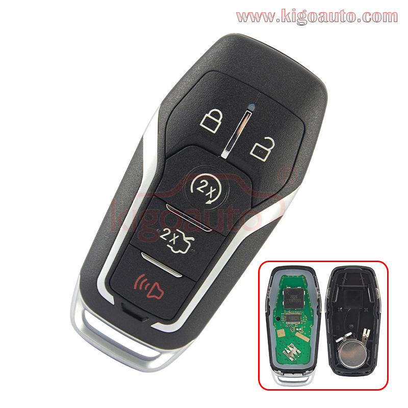 FCC M3N-A2C31243300 smart key 5 button 902mhz / 868mhz for 2013-2017 Ford Fusion Explorer Edge P/N 164-R7989