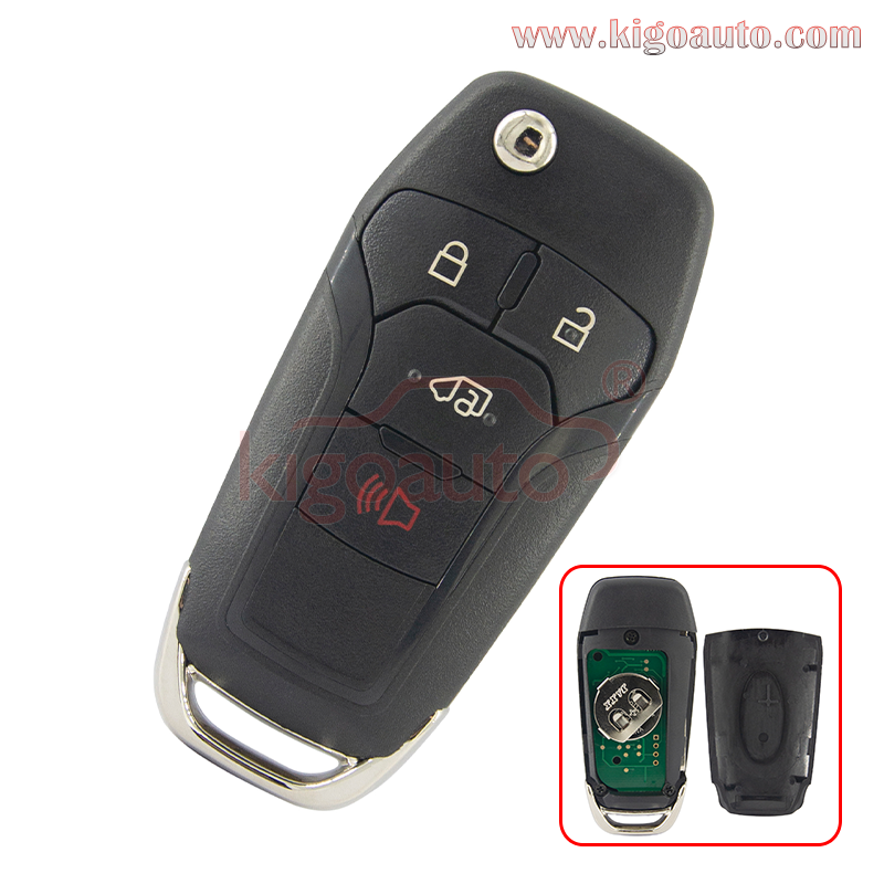 FCC N5F-A08TAA Flip key 4 button 315mhz for 2019-2022 Ford Transit Connect PN:164-R8236