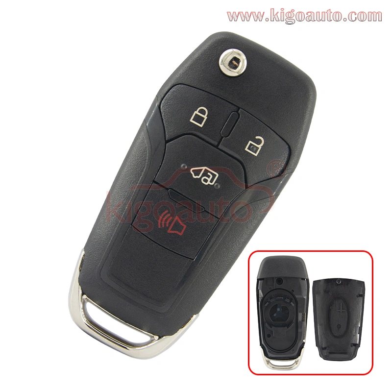 FCC N5F-A08TAA Flip key shell 4 button for 2019 Ford Transit