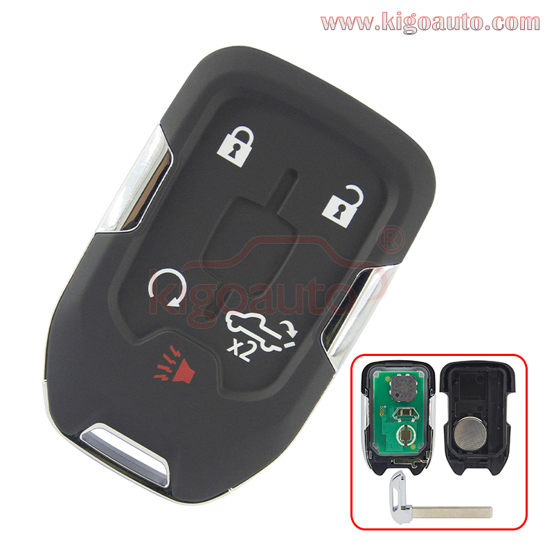 FCC HYQ1EA Smart key 433mhz ID46 chip 5 button for 2019-2020 Chevrolet Silverado GMC Sierra PN 13591396 13508398