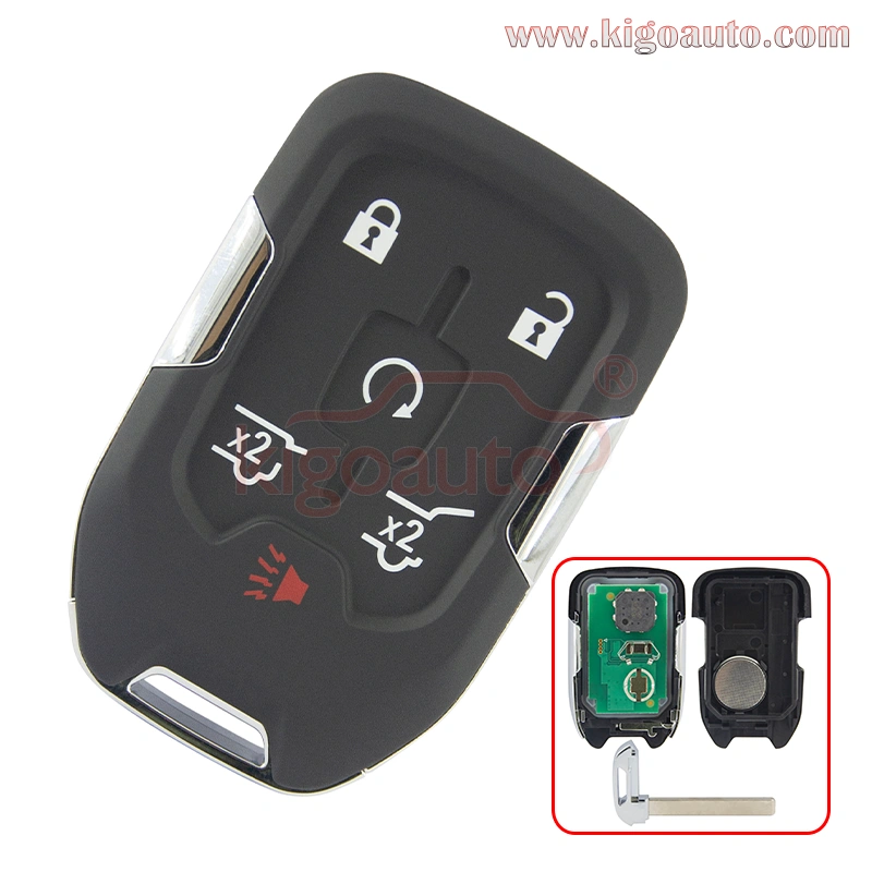 FCC HYQ1AA Smart key 315mhz ID46 chip 6 button for GMC Yukon 2015-2020 PN: 13508280