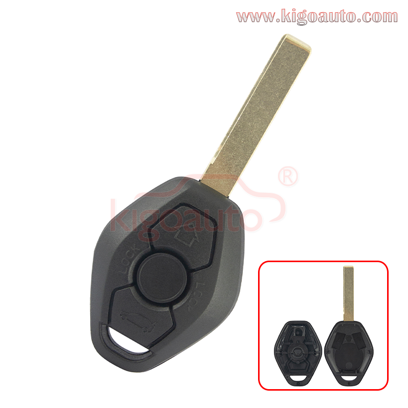 Remote key shell HU92 for BMW 3 5 6 7 Series Z3 X3 X5 Z8 Z4 2001-2008 3 button