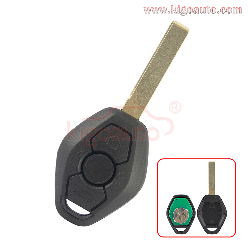 Remote key HU92 blade CAS system 315mhz 434mhz 868mhz for BMW 3 5 6 7 Series Z3 X3 X5 Z8 Z4 2001-2008 3 button