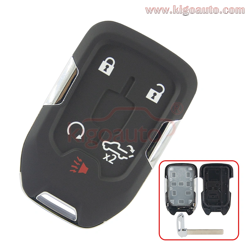 FCC HYQ1EA Smart key case 5 button for Chevrolet Silverado GMC Acadia P/N 13529632 13508398