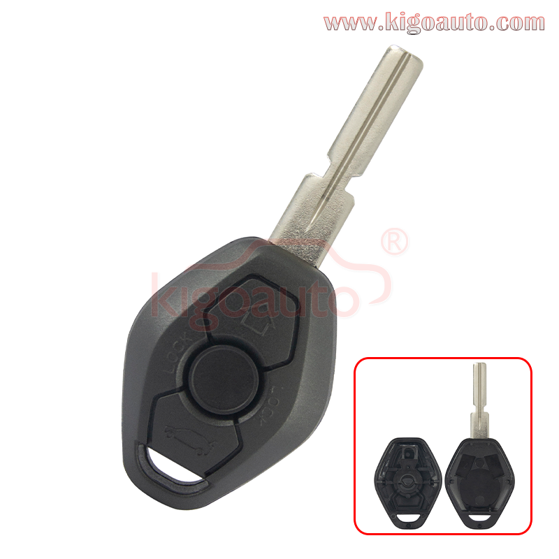 Remote key shell HU58 for BMW 3 5 6 7 Series Z3 X3 X5 Z8 Z4 2001-2008 3 button