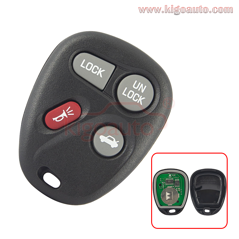 25678792 AB01502T remote fob 4 button 315Mhz ASK for GM Buick Chevrolet Oldsmobile Pontiac 1996-2000