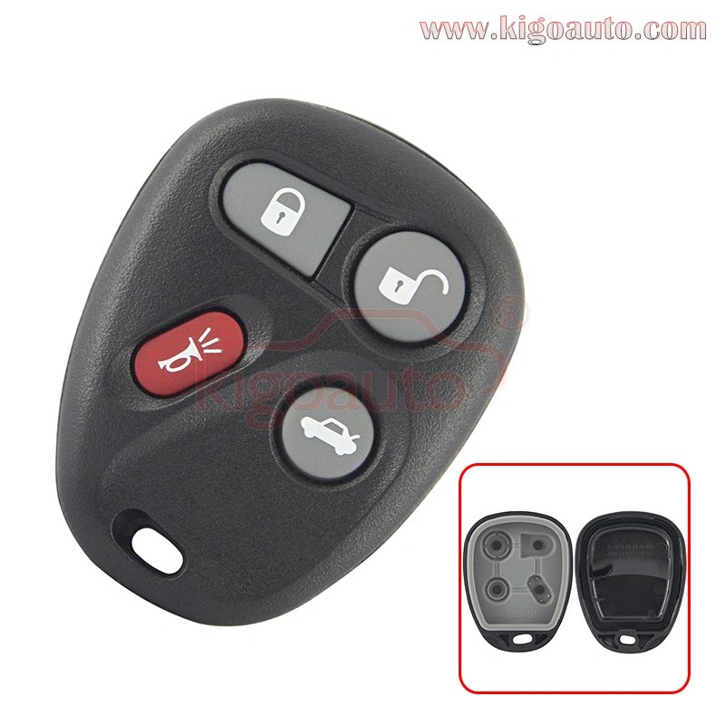 Remote fob case 4 button for  Buick Cadillac Chevrolet Pontiac GMC