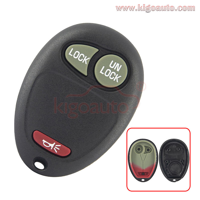 L2C0007T Remote fob case 3 button for GMC Canyon Chevrolet Colorado Buick Regal