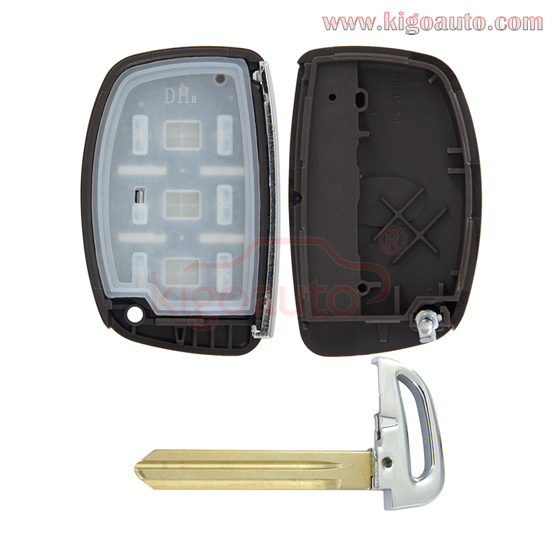 Smart key shell 4 button for Hyundai