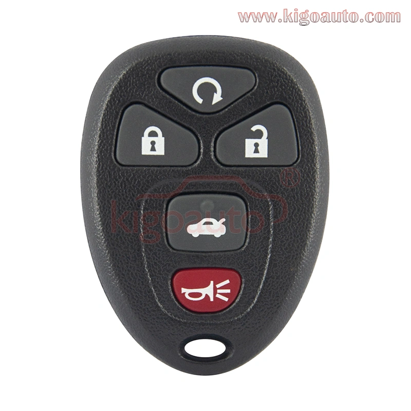 (No battery holder) FCC KOBGT04A Remote fob case 5 button for GM Pontiac G5 G6 Solstice Saturn Aura Sky