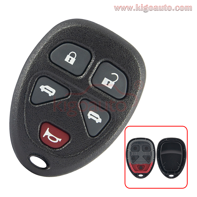 PN 15100813 Remote fob case 5 button for Chevrolet Uplander Pontiac ...