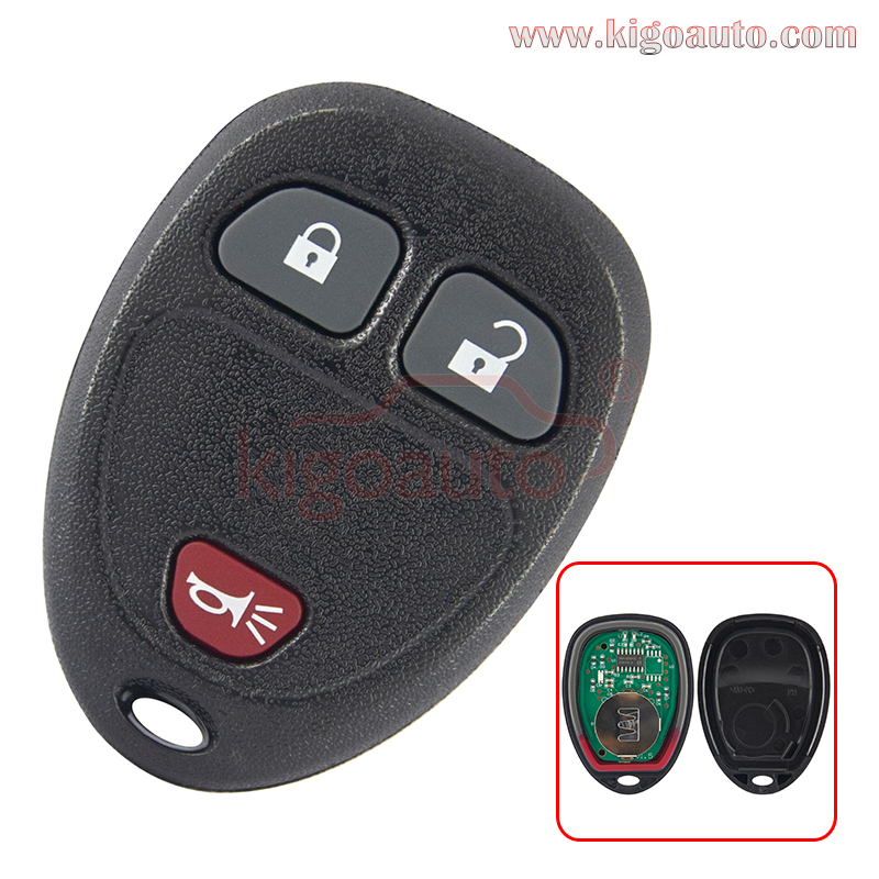 PN 15913420 FCC OUC60270 remote fob 3 button 315Mhz ASK for Buick Cadillac Chevrolet GMC Pontiac Saturn 2007-2015