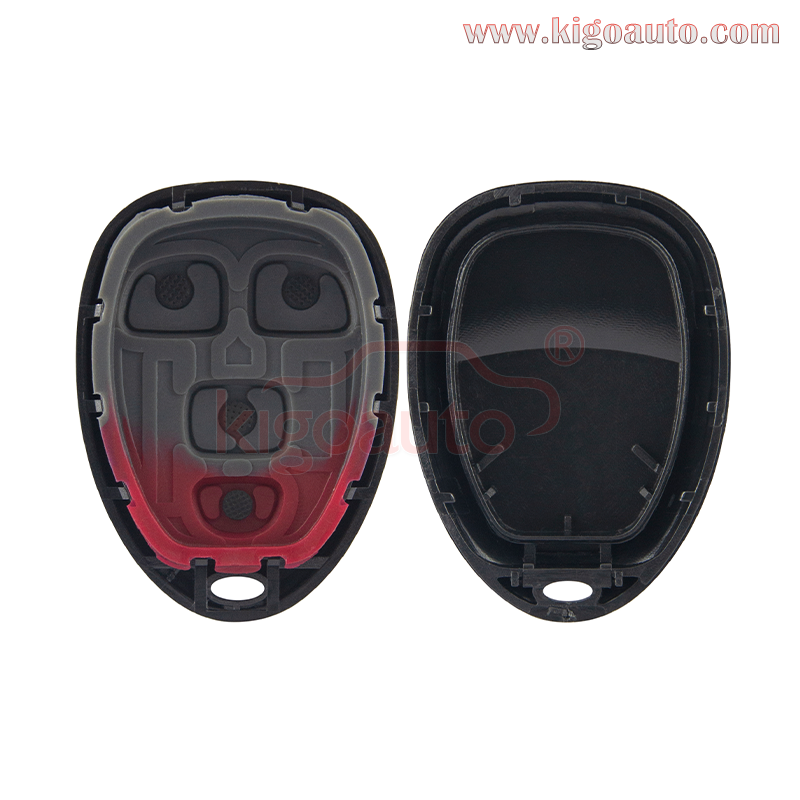 (No battery holder) FCC KOBGT04A Remote fob case 4 button for GM Pontiac G5 G6 Saturn Aura Sky