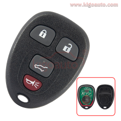 PN 20869054 Remote fob 4 button 315Mhz  for GMC Yukon Acadia 2007-2014  FCC OUC60270 OUC60221