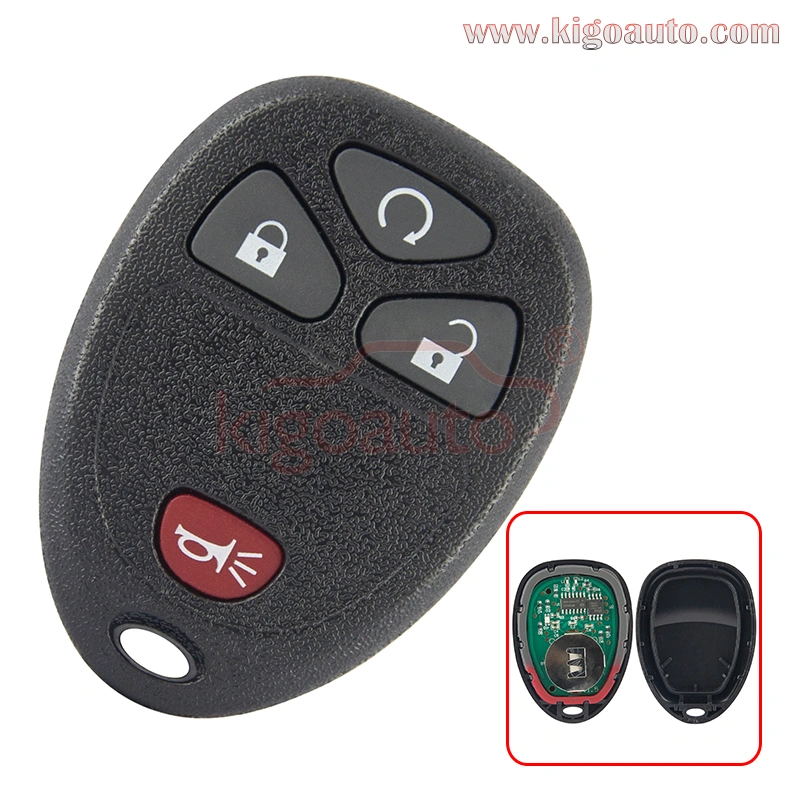 PN 15114374 FCC KOBGT04A Remote fob 315Mhz 4 button for GM Buick Terraza Chevrolet HHR Uplander Pontiac Montana Saturn Relay 2005-2008