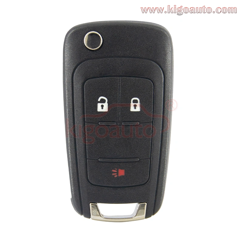 20873621 Flip key shell 2 button with panic for Chevrolet Equinox Sonic