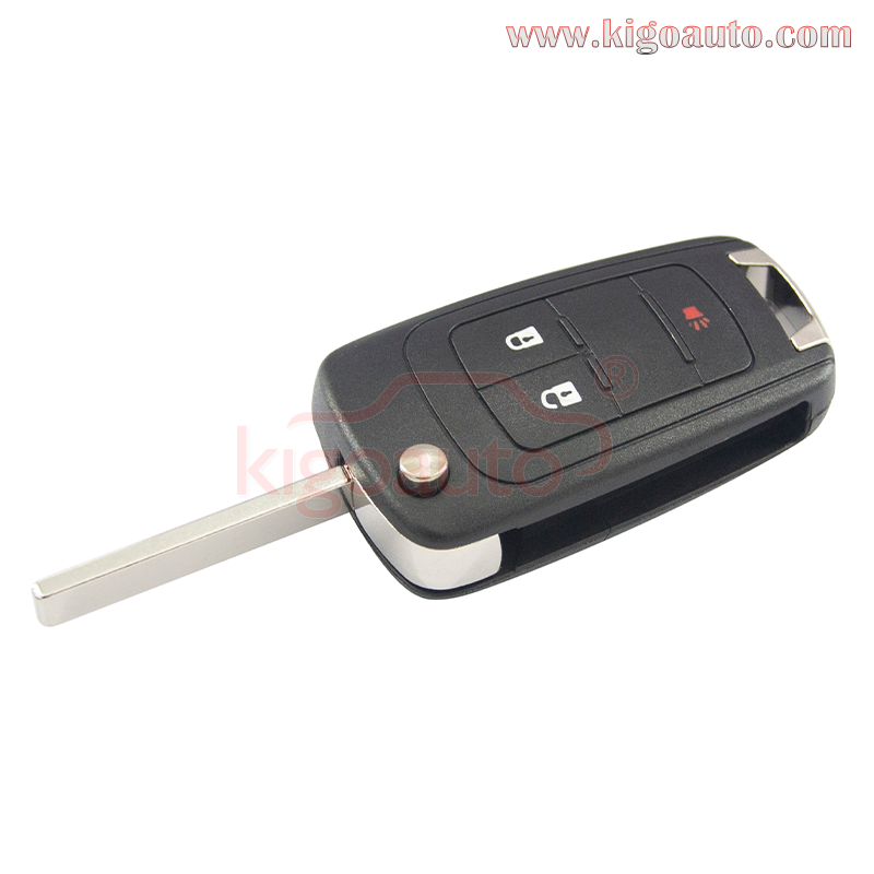 20873621 Flip key shell 2 button with panic for Chevrolet Equinox Sonic