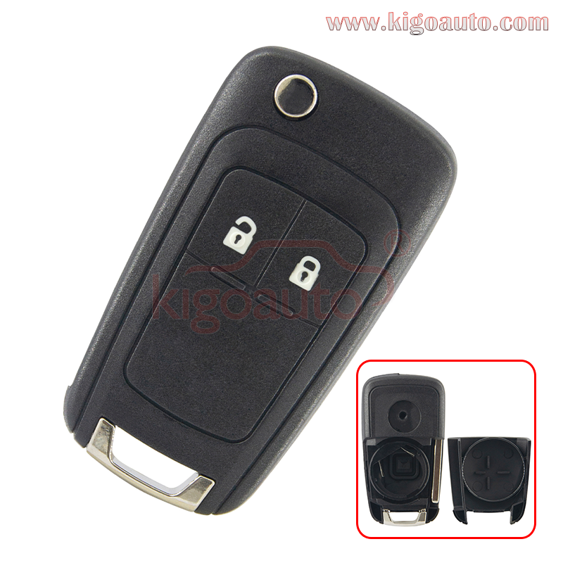 Flip key shell 2 button for Chevrolet Cruze Aveo Orlando 2011-2014