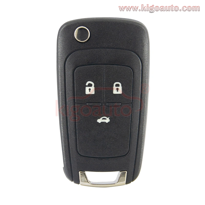 (Round back)Flip key shell 3 button for Chevrolet Cruze Orlando Malibu Impala