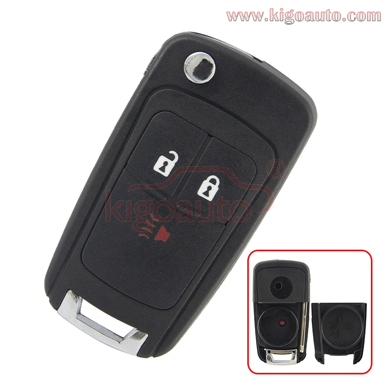 FCC A2GM3AFUS03 Flip key shell 3 button for 2015 2016 Chevrolet Spark