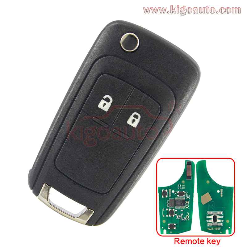 13500218 remote key 2 button 315Mhz/434Mhz ASK HTAG2 ID46 PCF7941E for ...