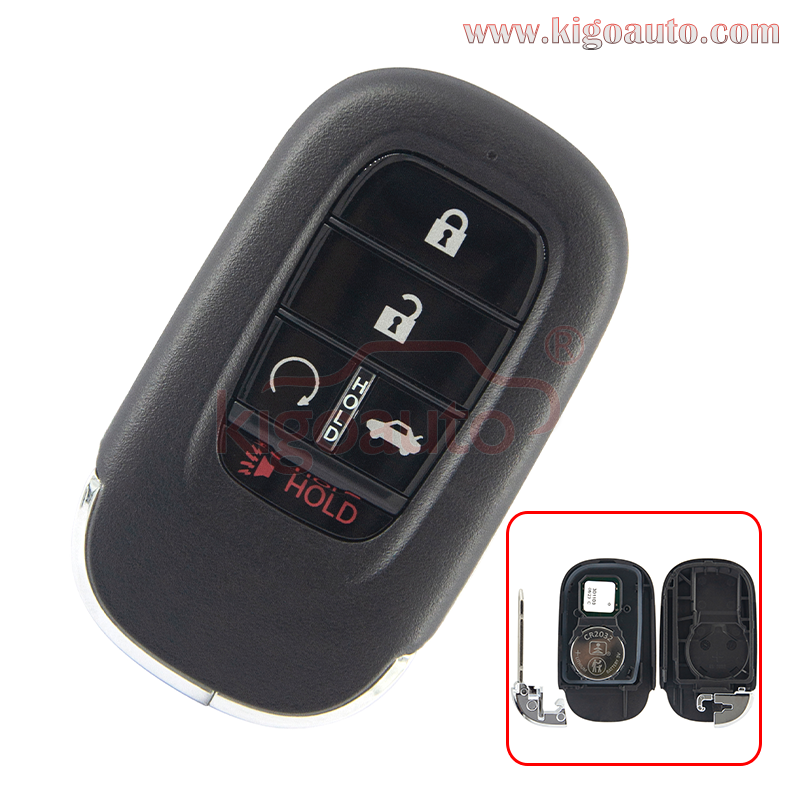 FCC KR5TP-4 Smart Key 5 Button 434 MHz 4A chip For 2022 Honda Accord PN: 72147-T20-A11