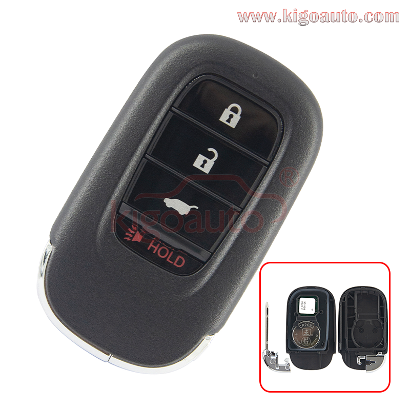 FCC KR5TP-4 Smart Key 4 Button 434 MHz 4A chip For 2022-2023 Honda Civic PN: 72147-T43-A01