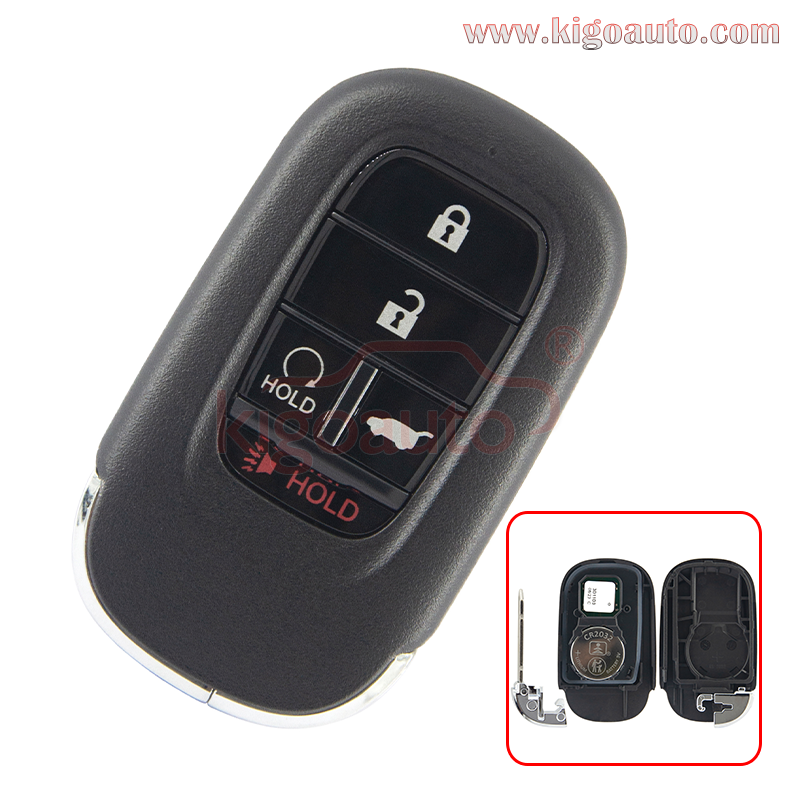 FCC KR5TP-4 Smart Key 5 Button 434 MHz 4A chip For 2023 Honda CR-V HR-V Pilot PN: 72147-T43-A11