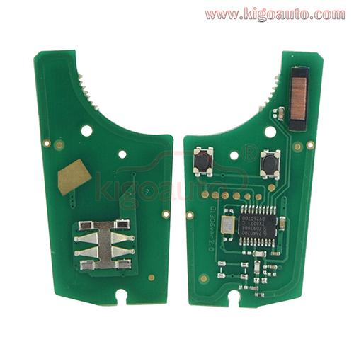 Valeo 736 743-A flip key 2 button HU100 433Mhz PCF7941chip ASK HITAG2 for Opel astra zafira 2004 2005 2006 2007 2008 2009