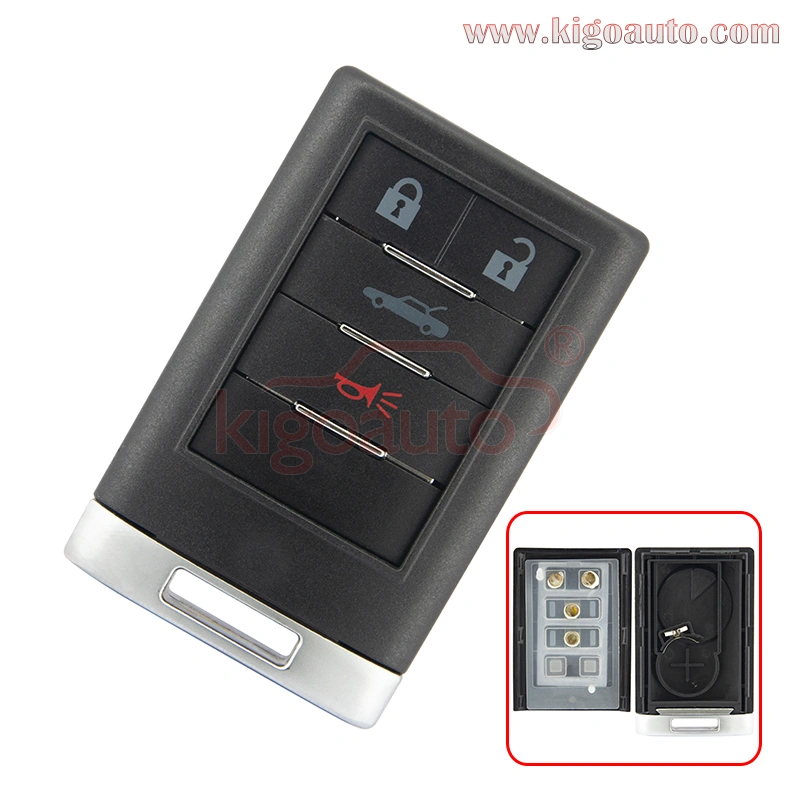 Remote control key case 4 button key fob shell for Chevrolet Corvette 2009 2010 2011 2012