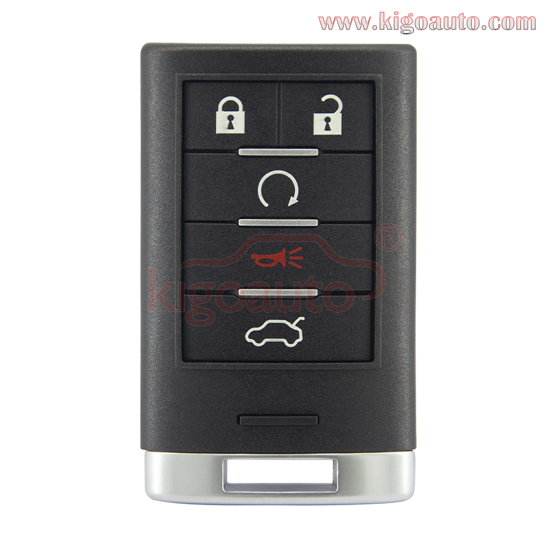 FCC M3N5WY7777A smart key case 5 button for Cadillac CTS STS 2008 2009 2010 2011