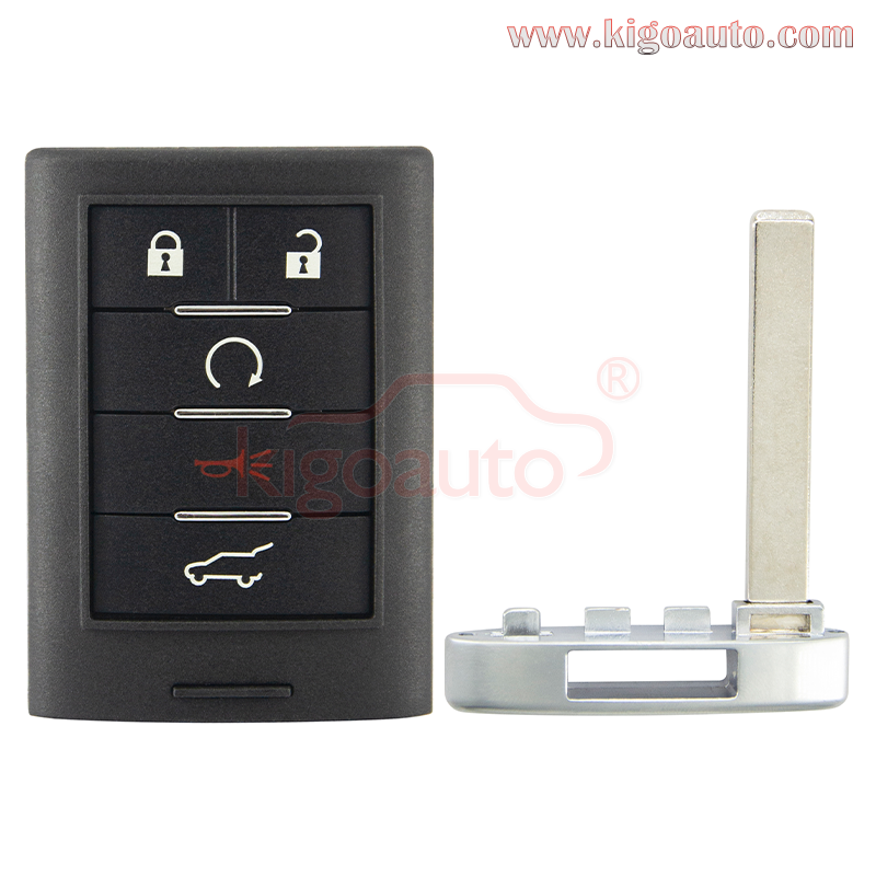 FCC NBG009768T smart key 5 button 315mhz 433mhz for Cadillac SRX ATS 2010-2015 PN 22865375 20984227 13502537