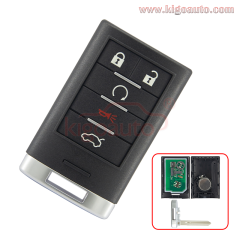 FCC M3N5WY7777A smart key 5 button 315Mhz ID46-PCF7952 chip for Cadillac CTS STS 2008-2013 PN 25943676/25943677