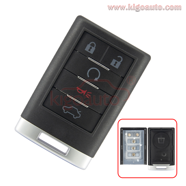2 Replacement Remote Key Fobs For Cadillac CTS 2008-2013 & DTS 2006-2011 - Programmable