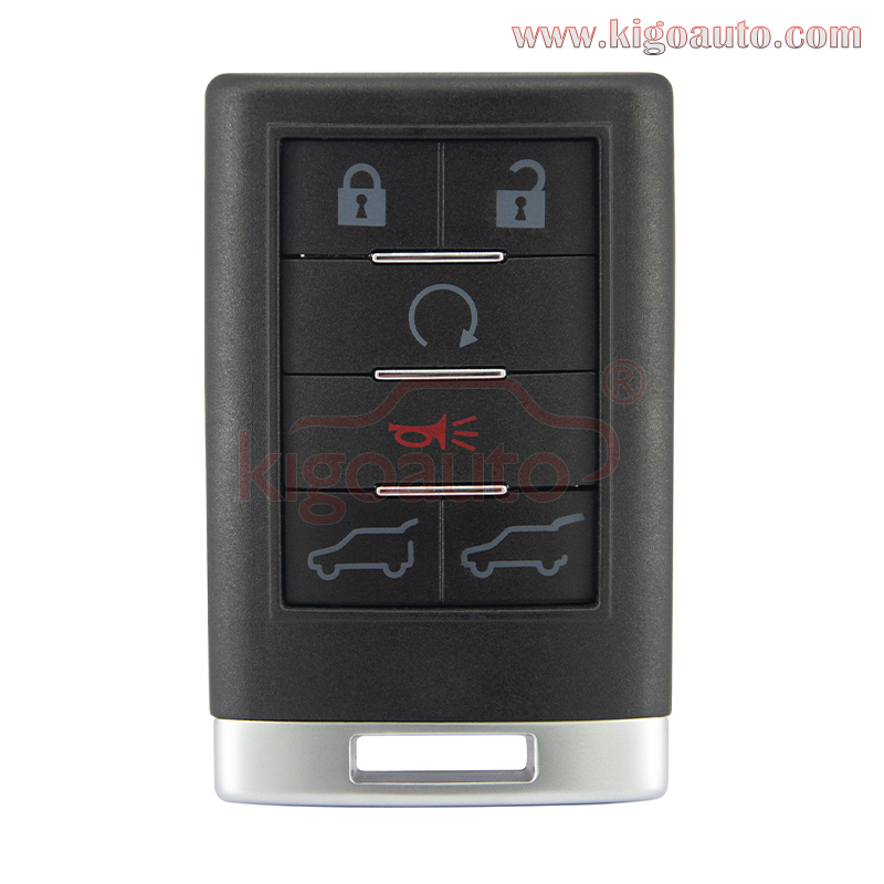 FCC OUC6000066 remote key fob case 6 button for Cadillac CTS DTS STS  Escalade 2008 2009 2010