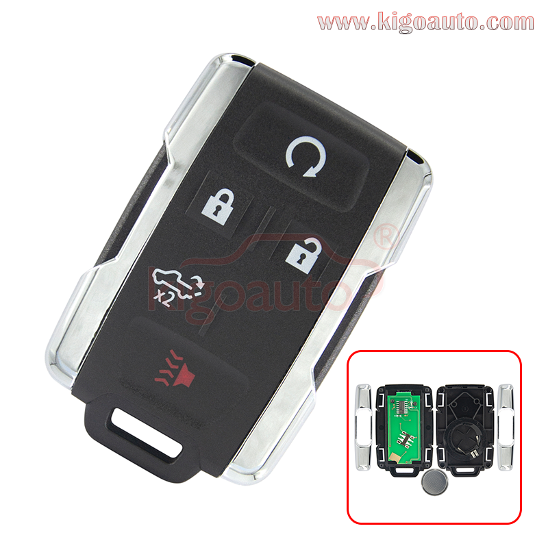 FCC M3N-32337200 remote fob key 5 button 433mhz for Chevrolet Silverado GMC Sierra 2019-2021 PN 84209236