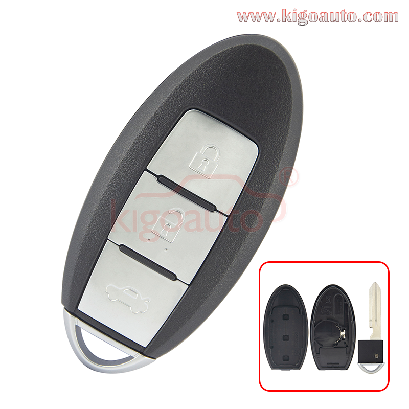 Smart key case 3 button for Nissan Rogue Maxima Versa