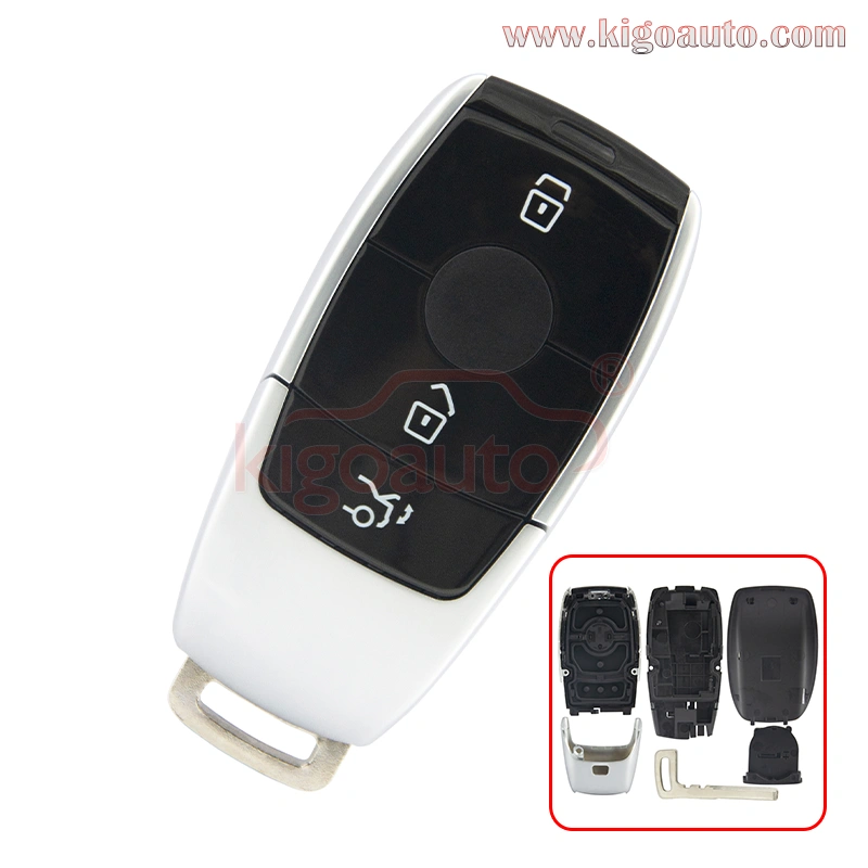 Llave Remoto Mercedes BGA Carcasa Llave Mercedes 3 Botones - Funda Remoto Con Chip BGA 433MHz Carcasa Llave Opel Corsa
