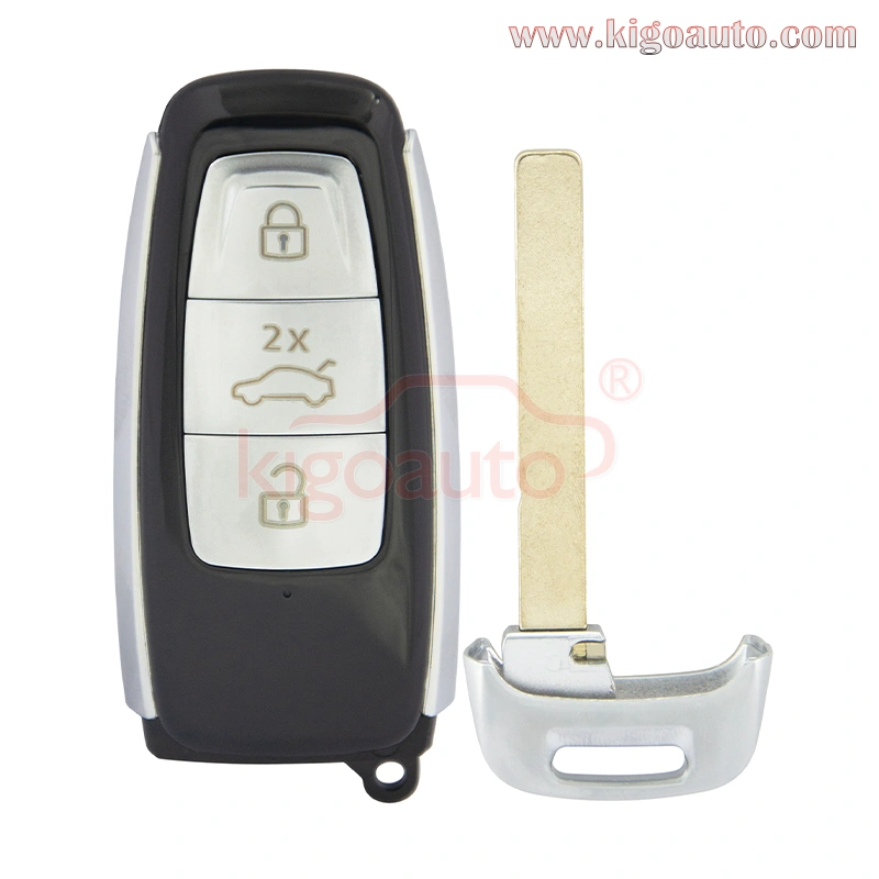 4N0959754 Smart key shell 3 button for Audi A6 C8 A7 A8 Q8 2017-2020