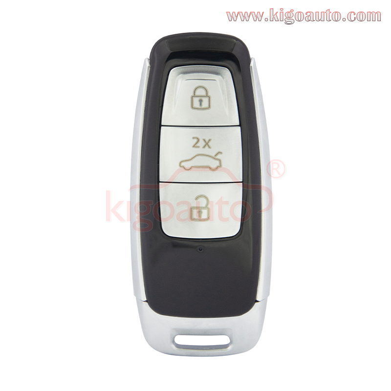 Smart key shell 3 button for Audi A6 C8 A7 A8 Q8 2017-2020
