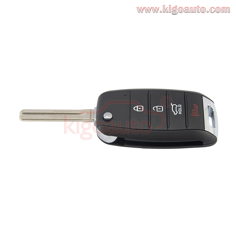 PN: 95430-A9100 Flip remote key 4 button 433Mhz for 2015-2018 Kia Sedona / FCC TQ8-RKE-4F19