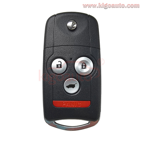 FCC N5F0602A1A Flip remote key 4 button 314MHZ ID46 Chip for Acura MDX RDX 2007-2013 PN 35111-STX-326