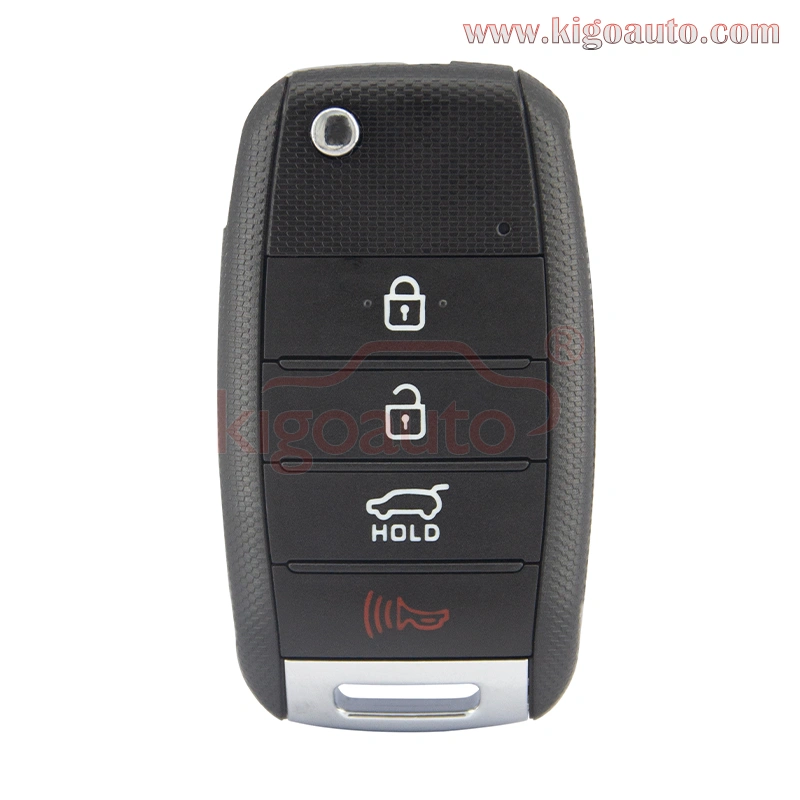 FCC NYODD4TX1306 Flip key shell 4 button for 2014 2015 2016 Kia Sportage P/N 95430-3W350