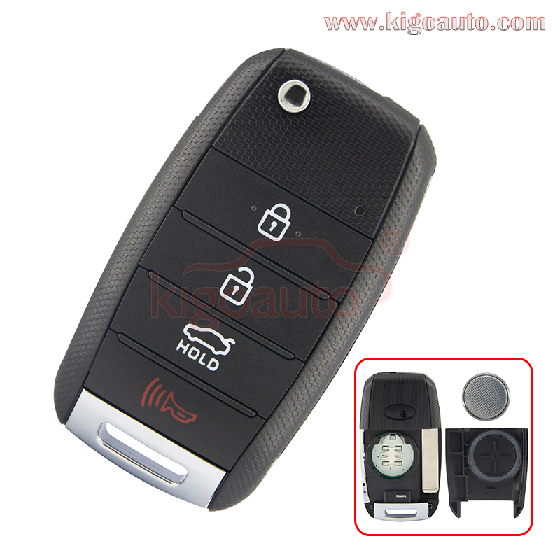 PN: 95430-D4010 Flip remote key 4 button 434Mhz for 2016-2020 Kia Optima / FCC SY5JFRGE04