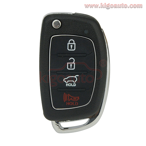 PN: 95430-2W110 Remote Flip Key 4 Button 433mhz for  2015-2019 Hyundai Santa Fe FCC: TQ8-RKE-4F31