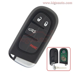 FCC GQ4-54T Smart key 4 button 434Mhz 4A chip for Jeep Cherokee 2014 2015 2016 2017 2018