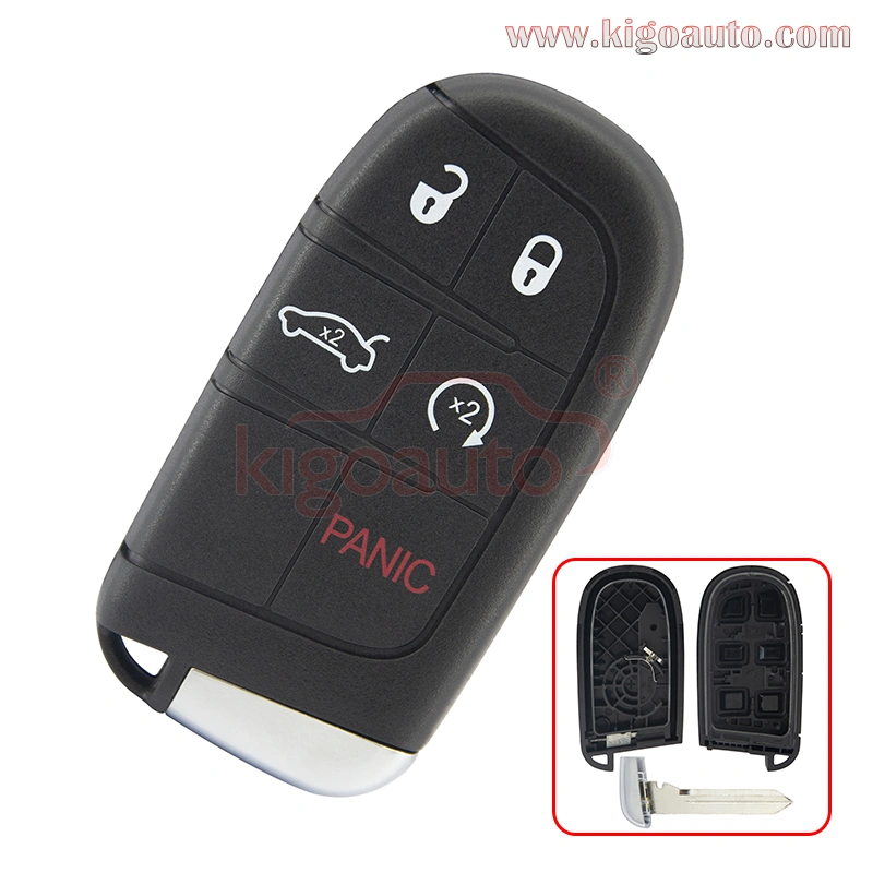 FCC M3N-40821302 Smart key case 5 button for Dodge Charger Challenger Chrysler 300 68066350AE