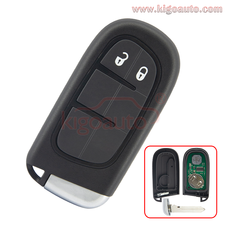 FCC GQ4-54T Smart key 2 button 434Mhz 4A chip for Jeep Cherokee 2014 2015 2016 2017