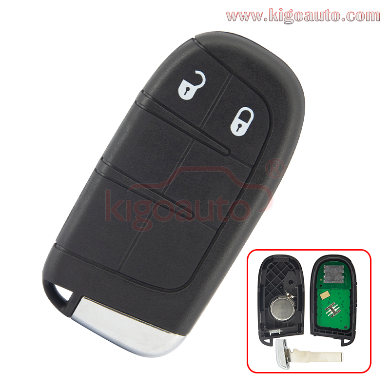 FCC M3N-40821302 Smart key 2 button 434mhz 4A chip for Jeep Renegade 2015-2021